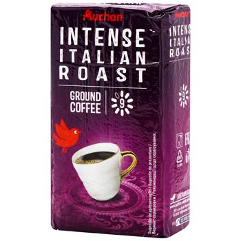 Кава Auchan Intense Italian Roast мелена 250г