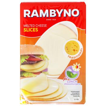 Сир плавл. Rambyno 150г 45% нарізаний (Литва) - купить, цены на КОСМОС - фото 1