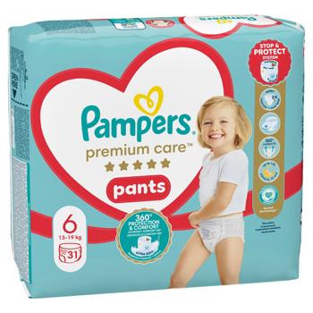 Підгузки-трусики Pampers Premium Care Extra Large 6 13-19кг 31шт - купити, ціни на NOVUS - фото 1