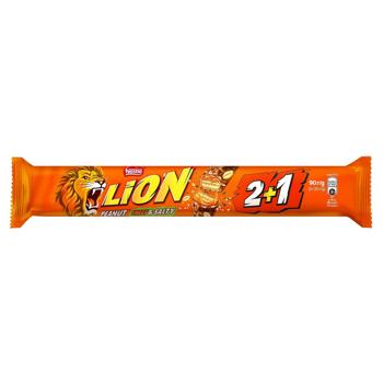Батончик LION® Арахис и карамель 2+1 90г