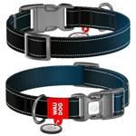 Нашийник для собак Collar Waudog Nylon Mono L - чорний