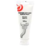 Auchan White Acrylic Paint 120ml