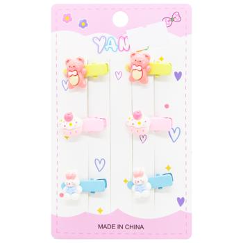 Заколки для волосся 6шт 3727-11 - купити, ціни на КОСМОС - фото 3