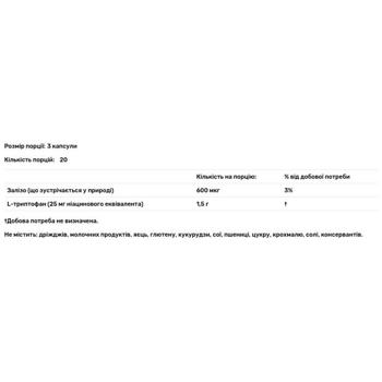 Source Naturals L-Tryptophan 500mg 60 capsules - buy, prices for Biotus - photo 3