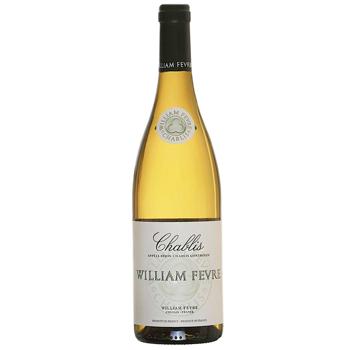 Вино Domaine William Fevre Chablis біле сухе 12.5% 0.75л - купити, ціни на Cупермаркет "Харків" - фото 1