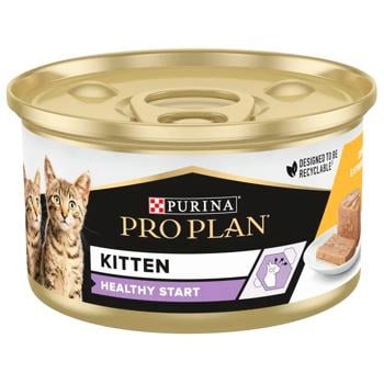 Вологий корм для кошенят Pro Plan  Kitten Healthy Start Chicken 85 г (курка) - купить, цены на MasterZoo - фото 1