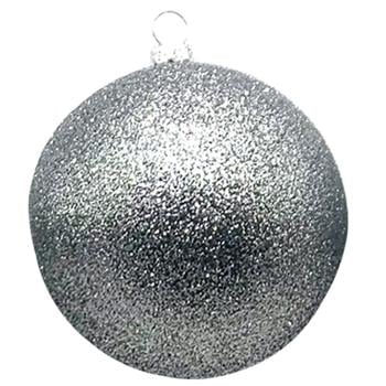 Silver Plastic Christmas Tree Ball 7cm in assortment - buy, prices for - photo 5