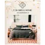 Colorful Home Satin Two-Tone Bedding Set 200x230/180x200+25cm/50x70cm