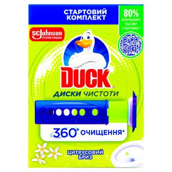 Duck Citrus Breeze Toilet Cleanliness Discs 36ml - buy, prices for Auchan - photo 1