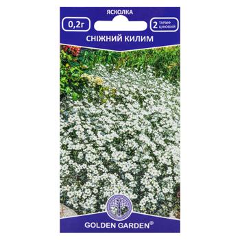 Насіння квітів Golden Garden Ясколка Сніжний килим 0,2г - купити, ціни на МегаМаркет - фото 1