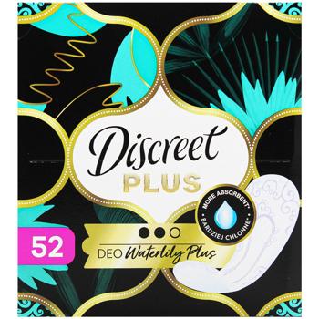 Прокладки ежедневные Discreet Plus Deo Waterlily Plus 52шт - купить, цены на КОСМОС - фото 2