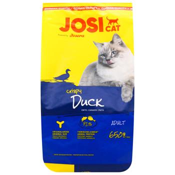 Корм сухой Josera JosiCat Crispy Duck с уткой для взрослых кошек 650г - купить, цены на MasterZoo - фото 3