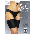 Бандалетки жіночі Siela гладкі XL Nero
