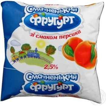 Yogurt Frugurt peach 2.5% 400g sachet Ukraine - buy, prices for NOVUS - photo 5