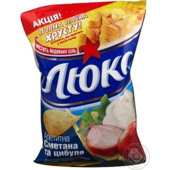 Lux chips sour cream and onion 71g - buy, prices for Supermarket "Kharkiv" - photo 2