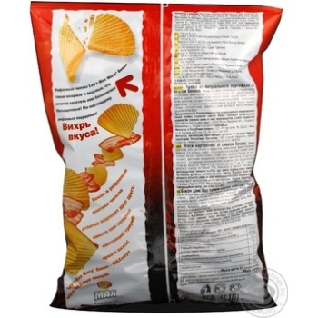 Chips Lay's potato bacon 150g - buy, prices for NOVUS - photo 3