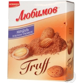 candy lyubimov chocolate almond 135g box Ukraine - buy, prices for - photo 4