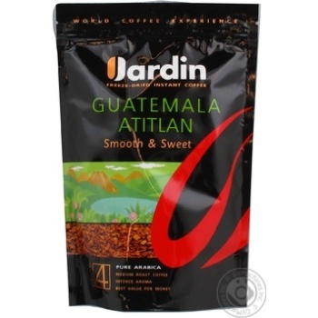 Natural instant sublimated coffee Jardin Guatemala Atitlan №4 170g Russia