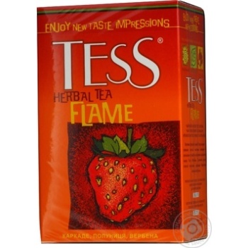 Herbal tea Tess Flame with strawberry and orange flavor 90g Ukraine - buy, prices for NOVUS - photo 3