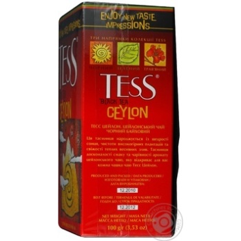 Black pekoe tea Tess Ceylon 100g Ukraine - buy, prices for NOVUS - photo 4