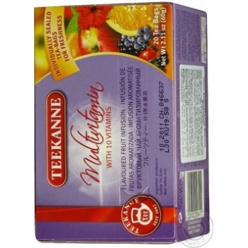 Multivitamin tea bags Teekanne with 10 vitamins 20x3g Germany - buy, prices for - photo 2