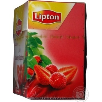 Drink Lipton Strawberry Raspberry flavored fruit and herbs teabags 20x2g - buy, prices for - photo 4