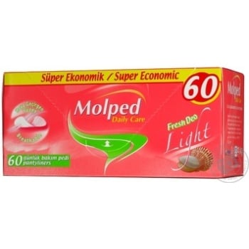 Прокладки щоденні Molped Daily Care Fresh Deo light 60шт