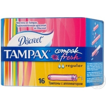 Tampons Tampax Compak Fresh regular 16pcs - buy, prices for - photo 2