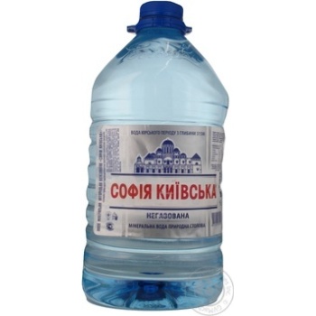Вода Софія Київська природна столова негазована 5л купити, ціни на МегаМаркет - фото 1