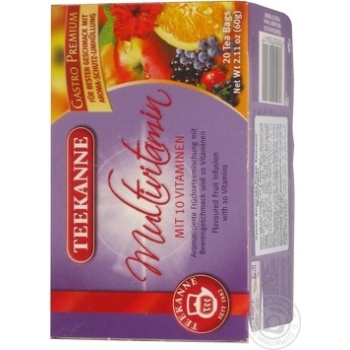 Multivitamin tea bags Teekanne with 10 vitamins 20x3g Germany - buy, prices for - photo 8