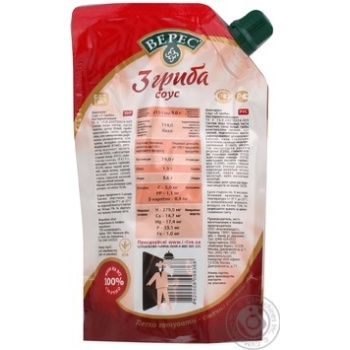 Sauce Veres tomato 215g doypack Ukraine - buy, prices for NOVUS - photo 4