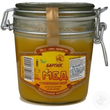 Honey Bartnik flowery 500g glass jar - buy, prices for MegaMarket - photo 1