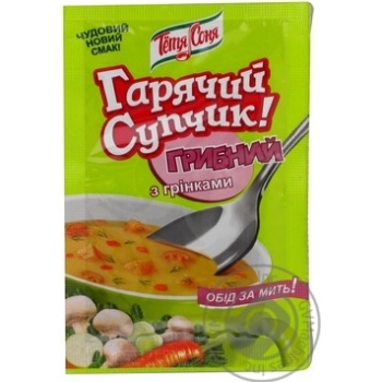 Soup Tetya sonya mushrooms with croutons 13g Ukraine - buy, prices for MegaMarket - photo 1