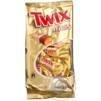 Печенье Twix Minis песочное с карамелью покрытое молочным шоколадом 184г Россия - купить, цены на - фото 3