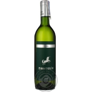 Wine macabeo Monterio white dry 11.5% 750ml glass bottle Spain - buy, prices for MegaMarket - photo 3