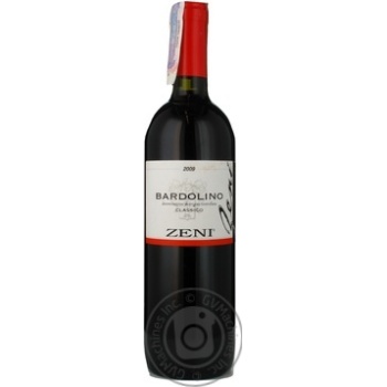 Вино Zeni Bardolino Classico червоне сухе 0.75л купить, цены на МегаМаркет - фото 1