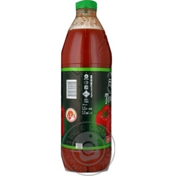 Reconstituted unclarified pasteurized juice with pulp Biola tomato with salt plastic bottle 1500ml Ukraine - buy, prices for - photo 4