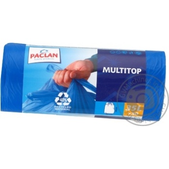 Пакети д/сміття Paclan Multitop 35л/30шт х42 купити, ціни на МегаМаркет - фото 2