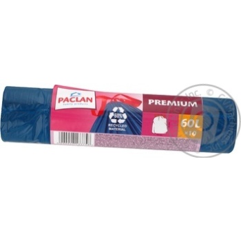 Пакети д/сміття Paclan Premium 60л*10шт х33 купити, ціни на МегаМаркет - фото 3