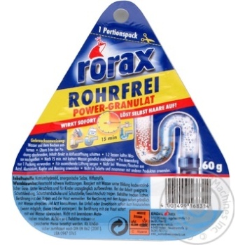 Means Rorax in granules for cleaning of pipes 60g - buy, prices for MegaMarket - photo 5