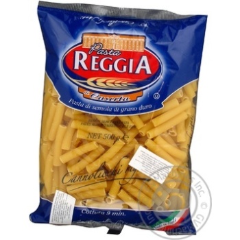 Макарони Pasta Reggia Cannolicchi Rigati 45 500г х24 купить, цены на МегаМаркет - фото 1