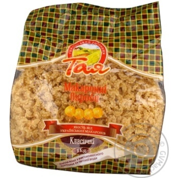 Pasta cockscomb pasta Taya Extra 1000g Ukraine - buy, prices for MegaMarket - photo 1