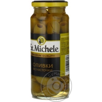olive St.michele green pitted 340g glass jar - buy, prices for MegaMarket - photo 3