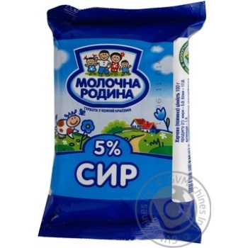 Сир Молочна родина кисломолочний 5% 250г Україна - купити, ціни на - фото 1