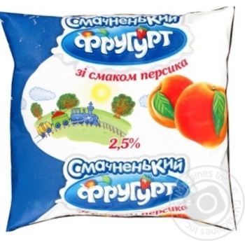 Yogurt Frugurt peach 2.5% 400g sachet Ukraine - buy, prices for NOVUS - photo 6