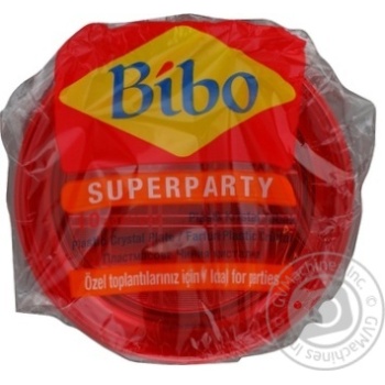 plate bibo red plastic 10pcs 21.5cm Turkey - buy, prices for - photo 2