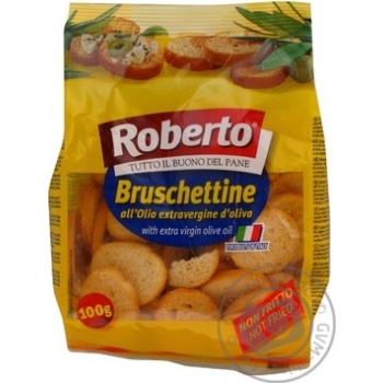 Сухарики Roberto Bruschettine оливкова олія 100г х6 купить, цены на МегаМаркет - фото 3