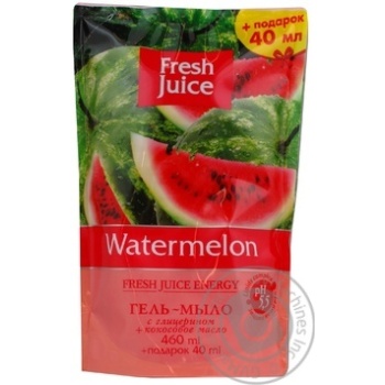 Мыло жидкое Fresh juice арбуз дой-пак 460мл купить, цены на МегаМаркет - фото 3