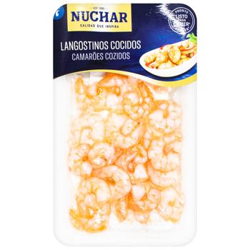 Nuchar Chilled Cooked Cleaned White Leg Prawns 150g