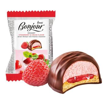 Konti Bonjour Strawberry with Cream Dessert 29g - buy, prices for COSMOS - photo 1